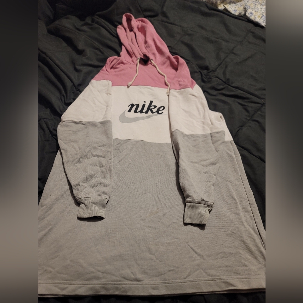 Nike Tri-Tone Pink and Gray Hoodie / dress xs